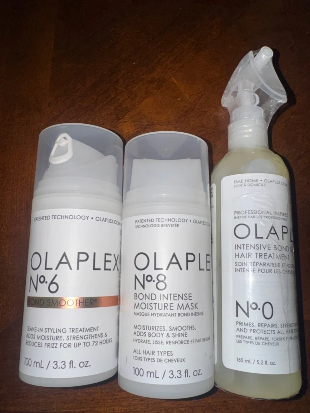 Olaplex Hair Products No.6, No.8, No.0